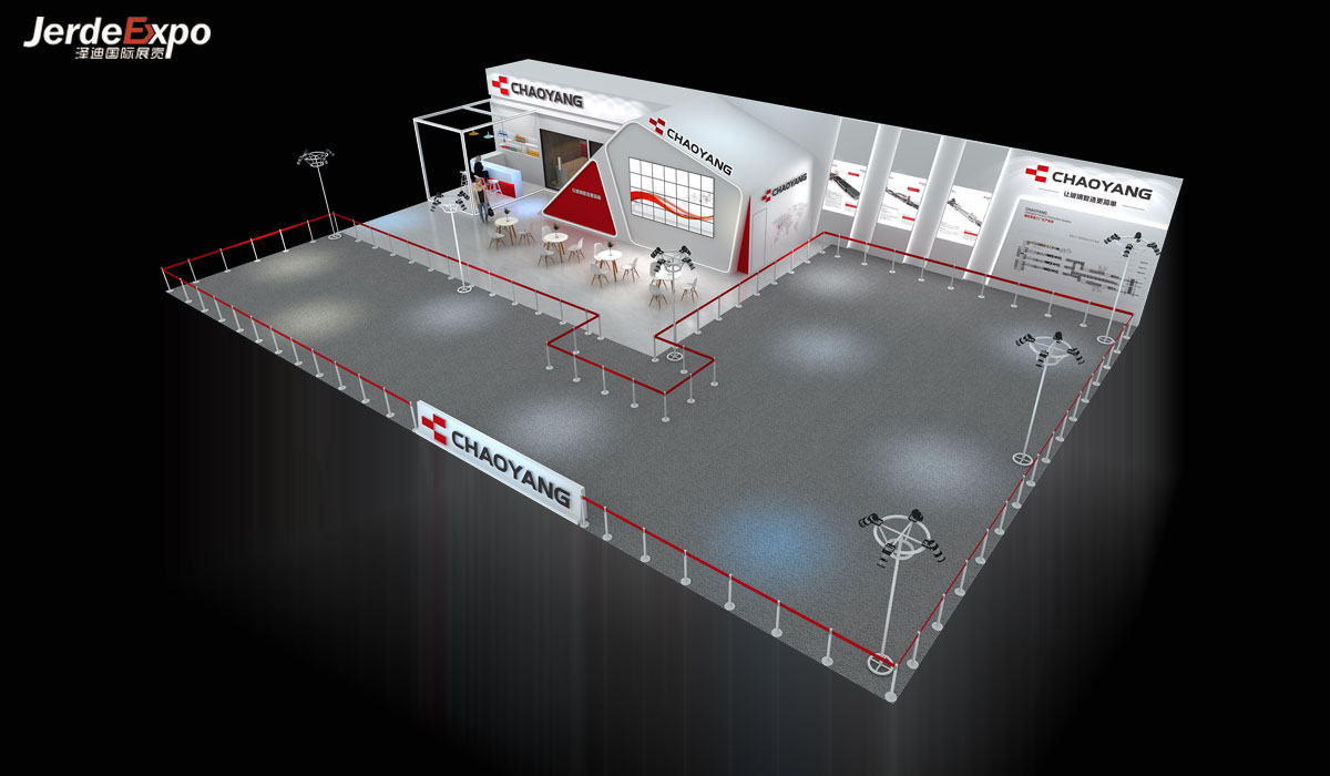 500㎡機(jī)械展臺設(shè)計(jì)效果圖